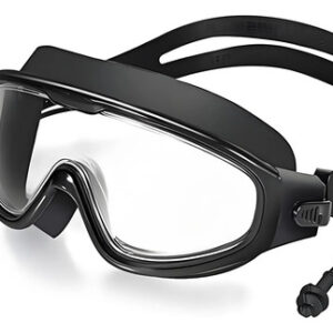 Gafas De Natación Antivaho Uv Completas Para Adultos Moderna Negro
