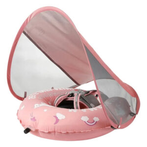 Flotador Autoinflable Para Bebé Con Protección Solar Upf 50 Lite Edition-rosa