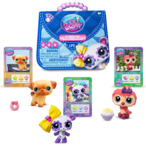 Paquete De Tres Mascotas Bobble Littlest Pet Shop Juguete 4