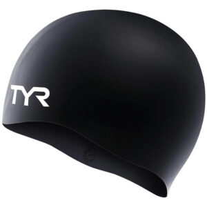 Gorro De Natación De Silicona Negro Antialérgico Unisex 1 Ta Negro Diseño De La Tela Talla