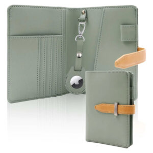 Soporte Para Pasaporte Con Ranura Para Airtag Bloqueo Rfid Color Diseño De La Tela