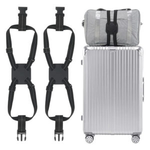 Correas Elásticas Para Equipaje 2 Unidades Color Negro Negro-2pack Nombre Del Diseño