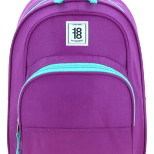 Mochila Morada De Día Para Adultos Con Amplio Compartimento Morado Diseño De La Tela