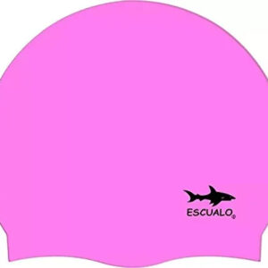 Gorra De Natación Unisex Silicona Impermeable Color Rosa Rosa Diseño De La Tela Talla