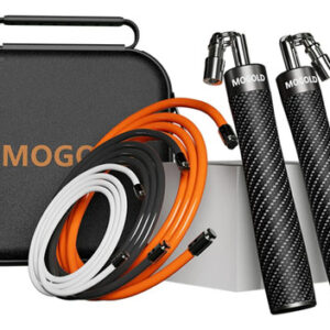 Cuerda De Saltar Ajustable Con Peso Ergonómica Y Resistente Negro