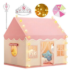 Casa De Campaña Princesa Con Luces Y Accesorios 125x95cm Color Nombre Del Diseño