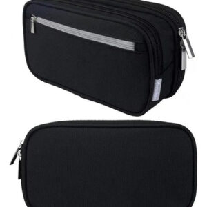 Estuche Para Lápices Grande Con 3 Compartimentos Y Cremaller