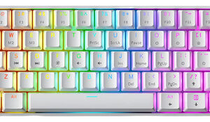 Teclado Mecánico 61 Teclas Rgb Retroiluminado Para Gamer Pc Color Del Teclado Idioma