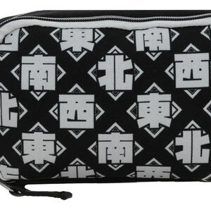 Lapicera Negra Unisex Diseño Rombos Amplio Compartimento 24x Color Nombre Del Diseño