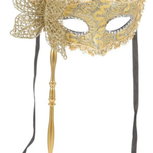 Máscara De Mascarada Elegante Con Palo Para Fiestas Y Hallow Color Nombre Del Diseño
