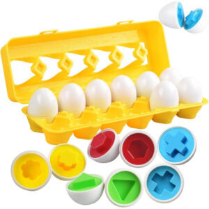Huevos De Juguete Educativos 12pcs Desarrollo De Formas Y Co