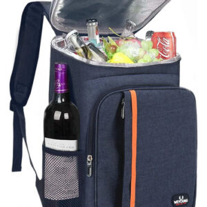 Hielera Portátil Aislada Mochila Térmica Impermeable 32x19x4 Azul