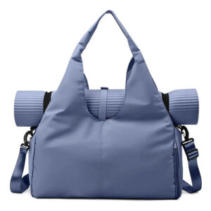 Bolsa De Deporte Impermeable Azul Con Compartimento Para Zap Azul