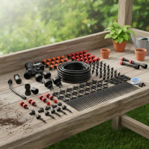 Sistema De Riego Por Goteo De 40 Metros 165 Pcs Jardín