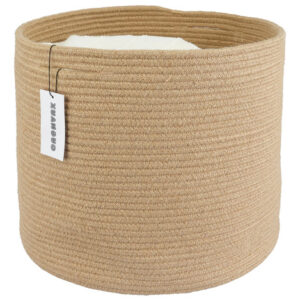 Cesta De Yute Redonda Multicolor Para Juguetes 40x35 Cm Multicolor