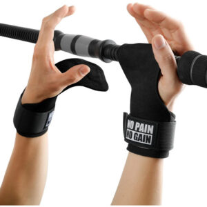 Guantes De Entrenamiento Con Muñequeras Para Gimnasio Negros Negro Diseño De La Tela Talla