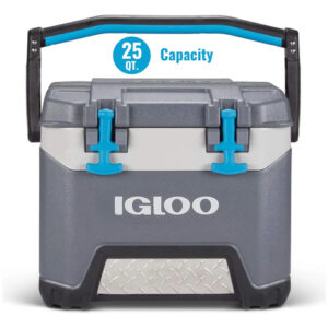 Enfriador Duro 25 Cuartos Gris Y Azul 23.6 L Plástico Foam Gris Y Azul