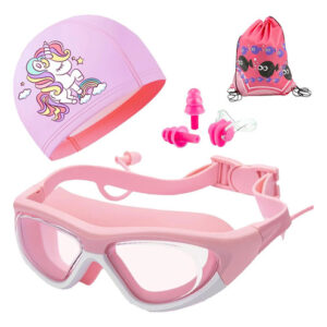 Gafas De Natación 5 En 1 Anti-empañante Niños 3 A 10 Años Rosa