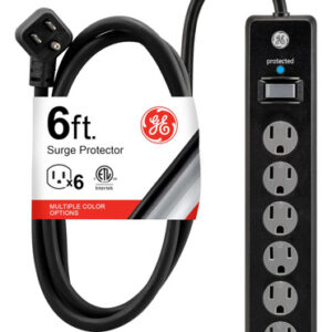 Tira Multicontactos 6 Salidas 1.8m Protector Sobretensión 80 Color