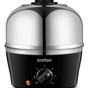 Olla De Huevos De Acero Inoxidable 9 Huevos 3 Modos Cocción Negro Frecuencia