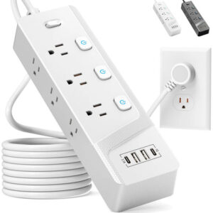 Multicontacto Regleta 6 Tomas 4 Usb Carga Rápida 1.8 M Color