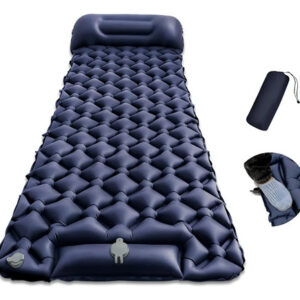 Almohadilla Inflable Ultraligera 190x60cm Para Camping Portá Azul Tibetano