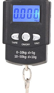 Báscula Digital De Equipaje Portátil Pantalla Lcd 50 Kg Negro