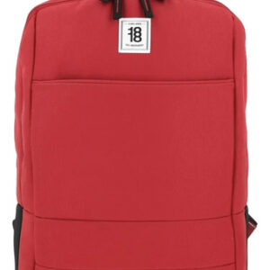Mochila Grande Unisex Roja Con Porta Laptop Hasta 15 Pulgada Rojo Diseño De La Tela