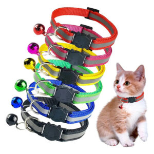 Collares Para Gato Set 6 Piezas Ajustables Reflectantes Mult Multicolor Nombre Del Diseño Tamaño Del Collar