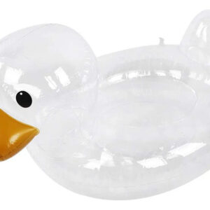 Anillo De Natación Transparente Pato Infantil 28x20cm Seguri Transparente