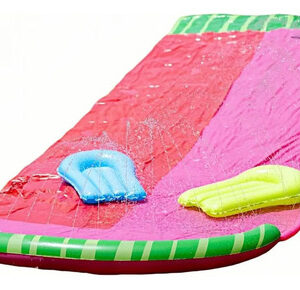 Tobogán Acuático Doble De 5.5 M Con 2 Tablas Para Niños Color