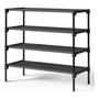 Estante Organizador De Zapatos Xl Apilable Negro 5 Niveles M