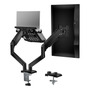 Soporte Para Monitor Y Laptop Hasta 32 Pulgadas En Mesa Negro