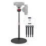 Soporte Trípode Para Cámara Web Ajustable 360 Grados Inoxida Negro