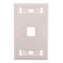 Placa De Pared Universal Blanca 1 Salida 1 Puerto