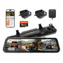 Espejo Retrovisor Con Cámara 4k Frontal Y Trasera Gps Visión