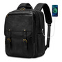 Mochila Para Laptop 15.6 Pulgadas Impermeable Negra 43x29x16