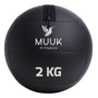 Balón Profesional 2kg 28cm Para Ejercicio Y Fitnes Negro