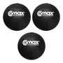 Set De 3 Balones Vinilo 3kg 5kg 10kg Fitness Negro