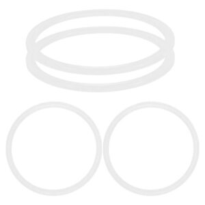 Anillos De Silicona Sellado Hermético Para Termo 4 Pzs Blanc Blanco