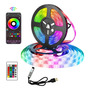 Tira Led Rgb Inteligente 2m Control Remoto Bluetooth Decorac Rgb