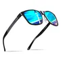 Lentes De Sol Hombre Polarizados Retro Metal Azul Uv400