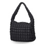 Bolso De Hombro Acolchado Grande Para Mujer Color Negro