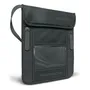 Portadocumentos De Cuello Cartera De Viaje Antirrobo Rfid Im Gris Elegante Diseño De La Tela