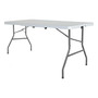 Mesa Plegable 240cm Resistente Para Eventos Blanco Sin Monta Blanco