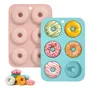 Molde De Silicona Para Donas 6 Cavidades Set De 2 Pcs