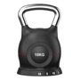 Pesa Ajustable Negra 10 Kg Kettlebell Para Entrenamiento Fun Negro