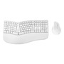 Kit Teclado Y Mouse Inalámbrico Ergonómico Usb-c Blanco Color Del Teclado Color Del Mouse