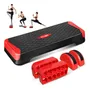 Escalón Aeróbico Multifuncional Ajustable 4 6 Rojo 90kg C. Rojo