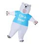 Disfraz Inflable Adulto Oso Polar Blanco Fiesta Halloween Na